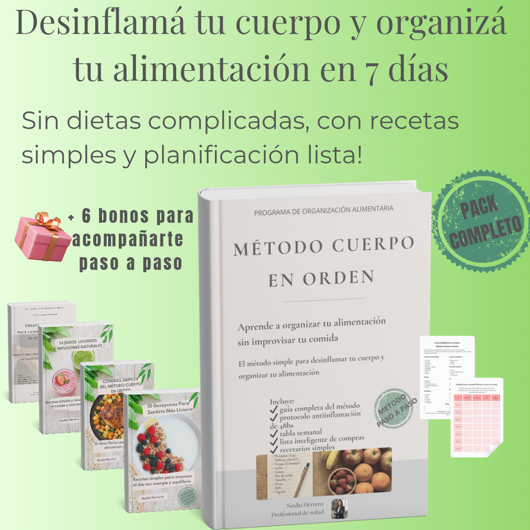 Desinflamá tu cuerpo con el Método Cuerpo en Orden + 6 bonos